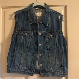 Rag & Bone Classic Blue Denim Vest